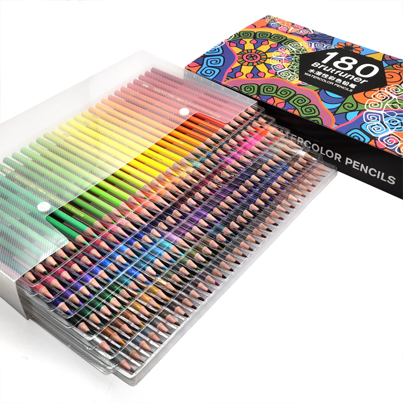 Lápiz de color transfronterizo 260 color aceitoso plomo de color 120 cepillo de plomo de color 520 color 180 color lápiz de color soluble en agua