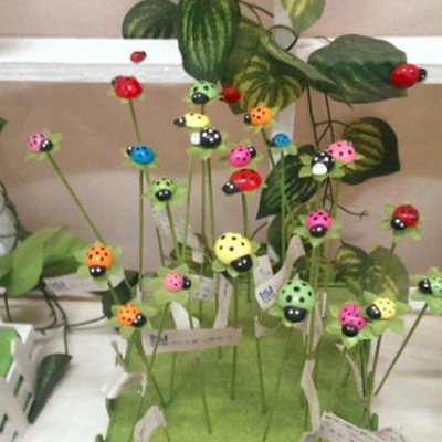 Моховые микропейзажные украшения, красочные маленькие божьи коровки, сочные растения, комбинированные украшения, материал «сделай сам», украшения для растений в горшках, подарки