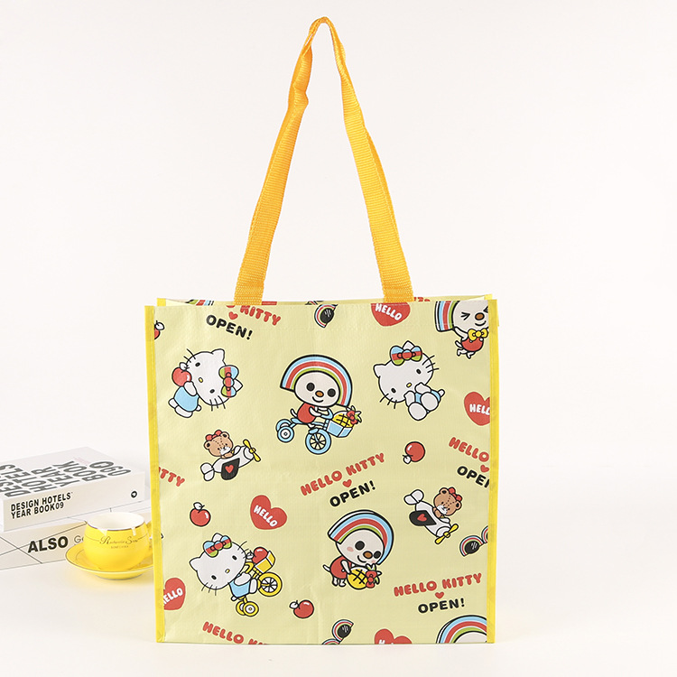 厂家立体服装包装袋 手提编织覆膜购物袋 广告促销覆膜手提袋