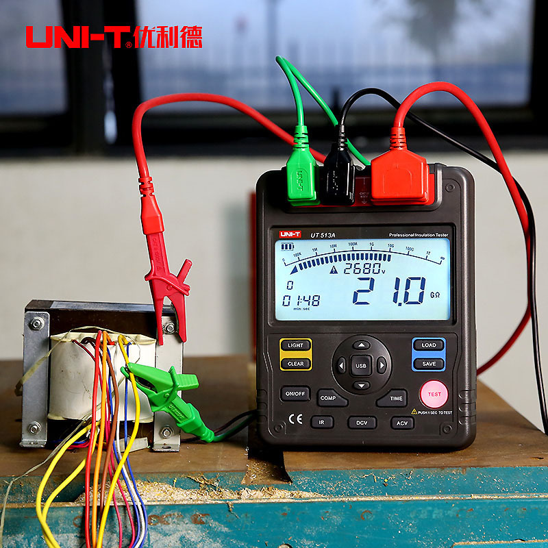 优利德绝缘电阻测试仪电工摇表500V 1000V 2500V数字兆欧表