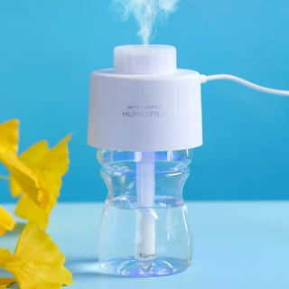 USB迷你矿泉水瓶瓶盖加湿器香薰雾化器 办公家居礼品加湿器