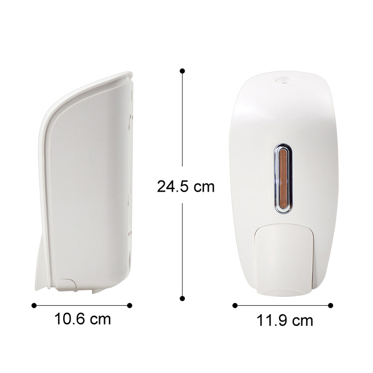 Dispensador de Jabón Manual de Pared 1000ML de Plástico ABS, Prensa Manual, para Hotel y Cocina
