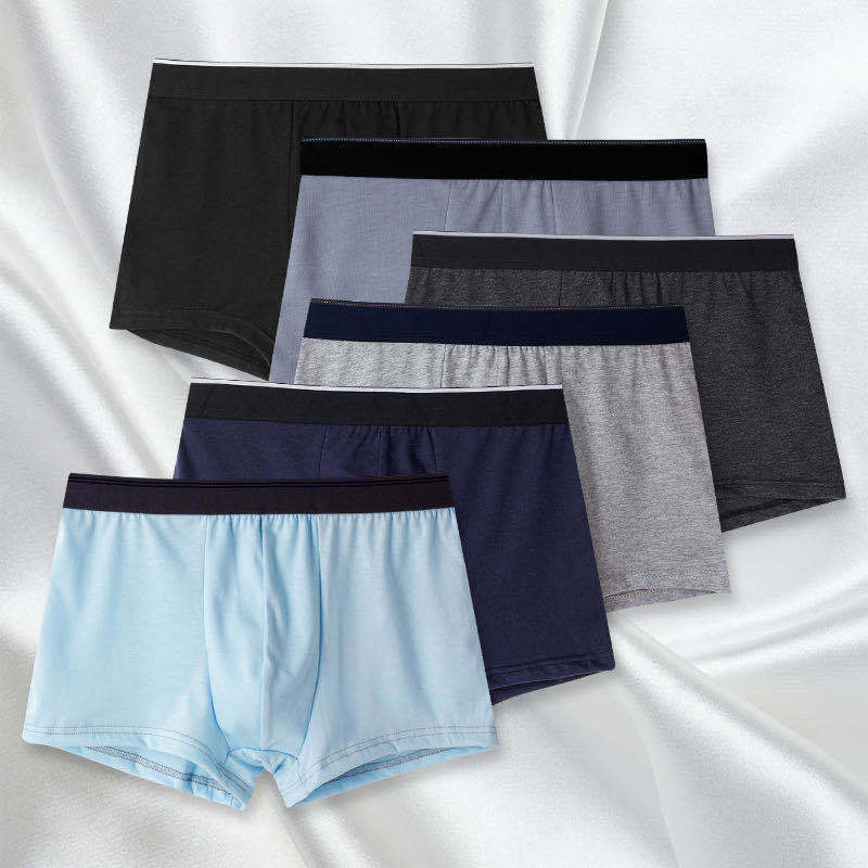 Zhongshan underwear factory direct men's underwear cotton sexy trendy youth boxer shorts mid-waist boxer shorts