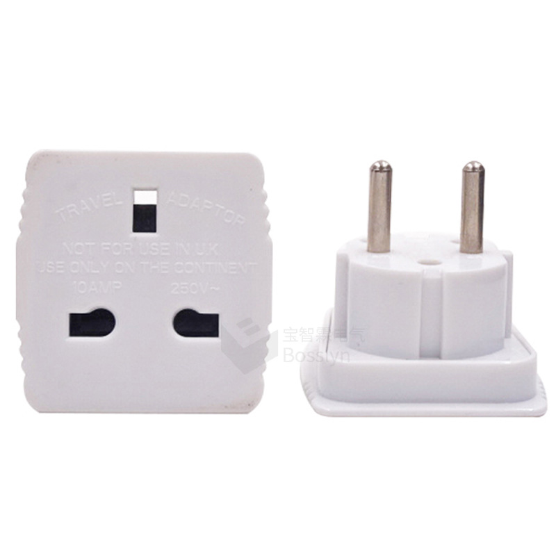 厂家批发英标转欧标转换插头4.8mm欧式德式转英式转换插头