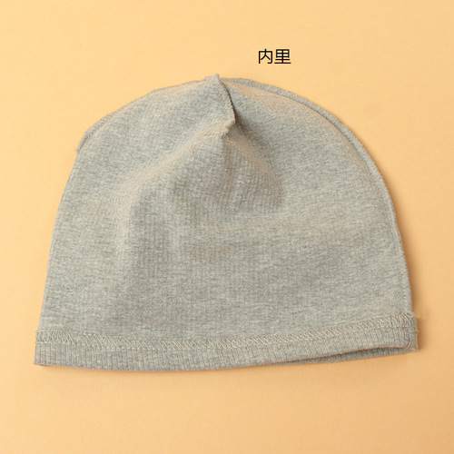 Single layer trendy spring and autumn thin children's hat star pure cotton knitted baby pullover hat cotton baby hat