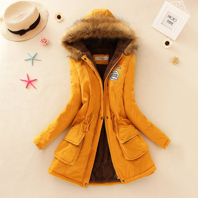 Abrigo acolchado de algodón con forro de lana estilo europeo y americano para mujer otoño e invierno 2023 image 7