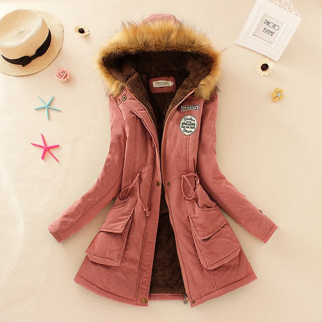 Abrigo acolchado de algodón con forro de lana estilo europeo y americano para mujer otoño e invierno 2023 image 8
