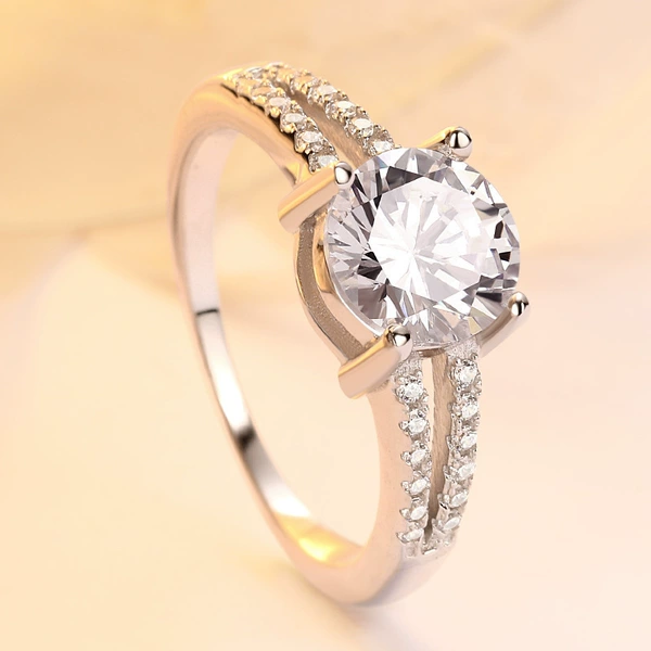 Wedding ring, 1 carat
