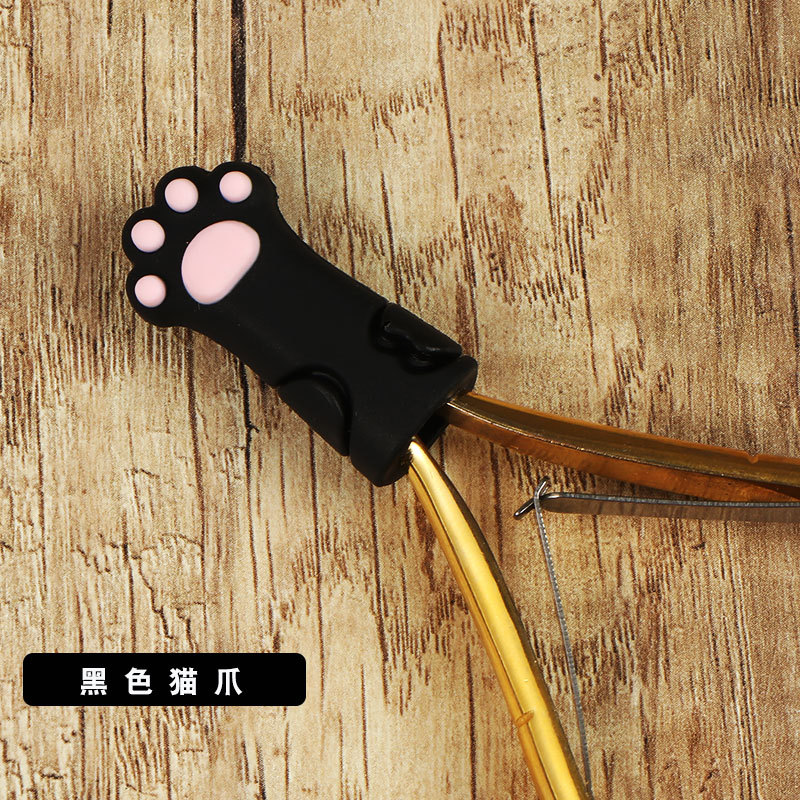 Nueva celebridad en línea transfronteriza ins Corea del Sur lindo gato garra de silicona piel muerta tijeras cubierta herramientas de uñas japonesas tres colores opcionales