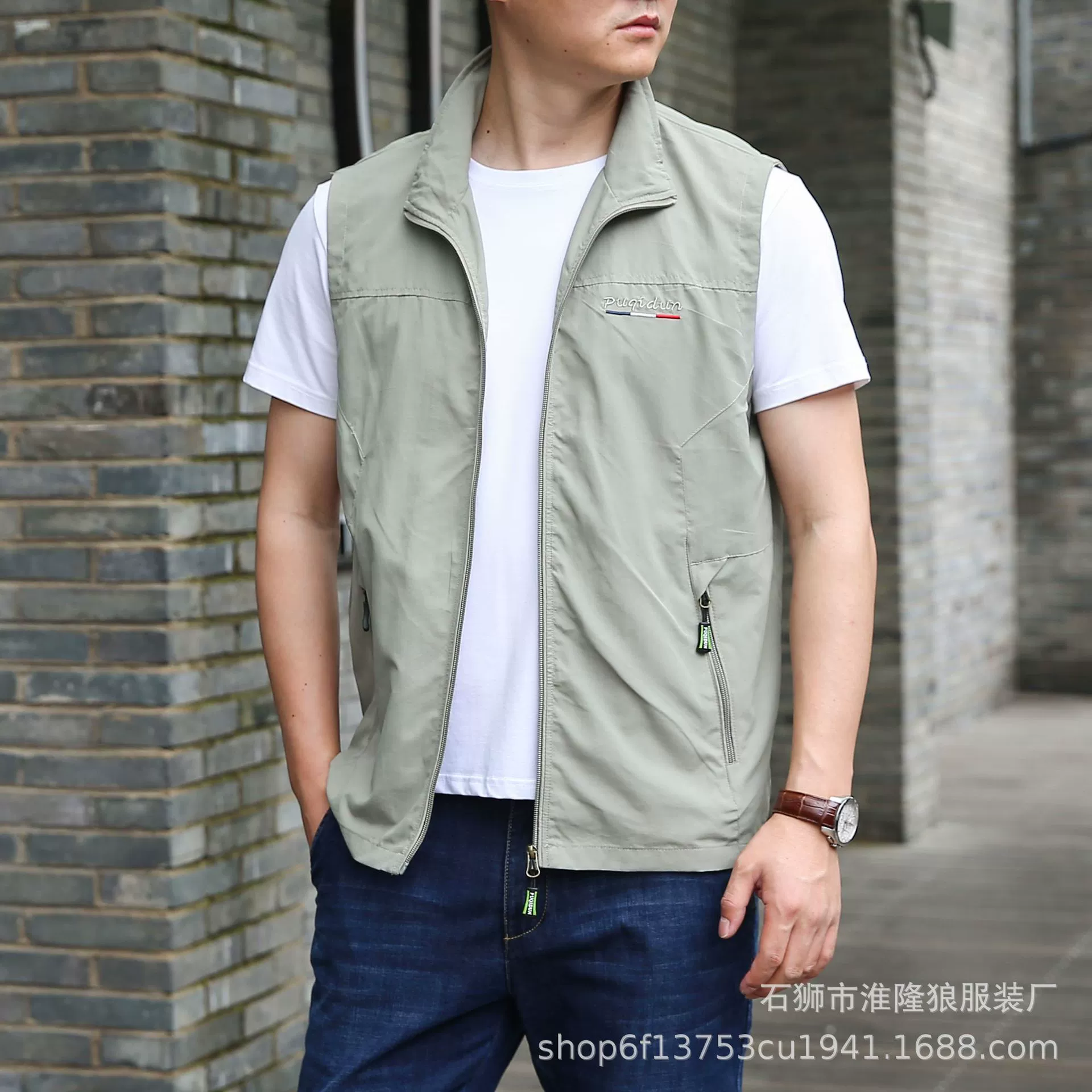 Новый жилет, мужской осенний тонкий жилет для рыбалки на открытом воздухе, жилет, свободная повседневная спортивная куртка больших размеров