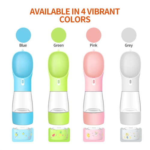 Cross-border pet supplies multi-functional pet water cup, out-and-out water and food cup, portable tumbler, dog feeder, water fountain