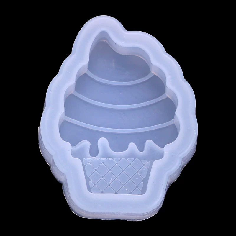 Small strawberry for ice cream, silicone mold, acrylic fondant