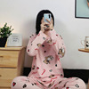 Demi-season brand pijama, cartoon cute set for elementary school students, Korean style, long sleeve, autumn, loose fit