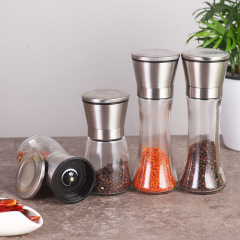 Manufacturer wholesale Amazon Pepper Grinder Grinding Machine 304 stainless steel Condiment Bottle Spice Bottle