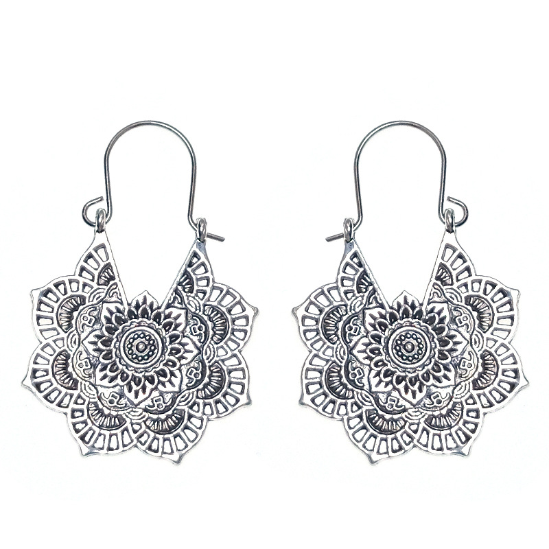 Estilo étnico europeo y americano exagerado vintage pendientes bohemio arroz cuentas borla oreja pendientes Amazon venta al por mayor