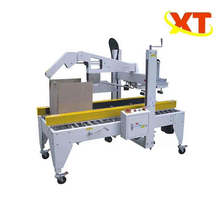 全自动小纸箱封箱机 邮政纸箱胶带打包封口机 电商专用纸箱打包机