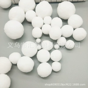 Чистый белый эластичный шерстяный шарик DIY Pom Ball White Ball Coundergarten Diy Diy Accessories