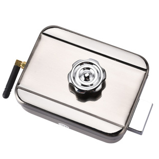 Wiring-free battery wireless invisible remote control lock anti-theft door lock mute motor spiritual electric control lock
