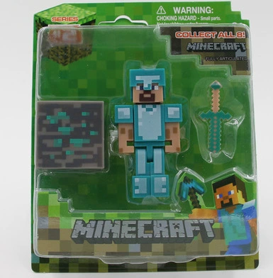 Набор игрушек блочного типа высотой 3 дюйма (My World Toy), 9 фигур коллекционная упаковка, пластик