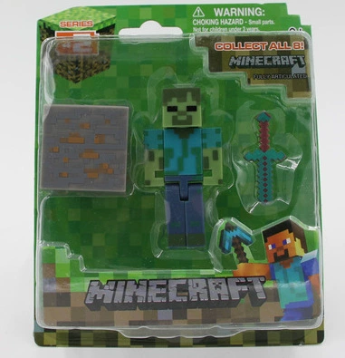 Набор игрушек блочного типа высотой 3 дюйма (My World Toy), 9 фигур коллекционная упаковка, пластик