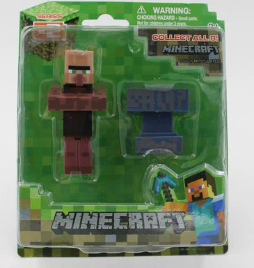 Набор игрушек блочного типа высотой 3 дюйма (My World Toy), 9 фигур коллекционная упаковка, пластик