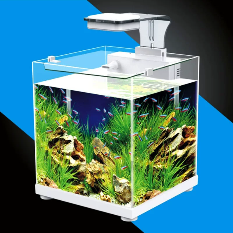 Atman Chuangxing ZGT series fish tank living room desktop square aquarium household small ecological grass tank gold fish tank