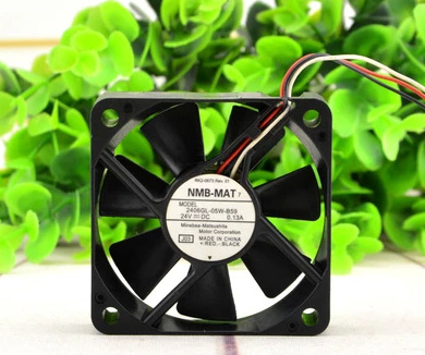 6015 原装 NMB 变频器散热风扇 2406GL-05W-B59 24V 0.13A 三线