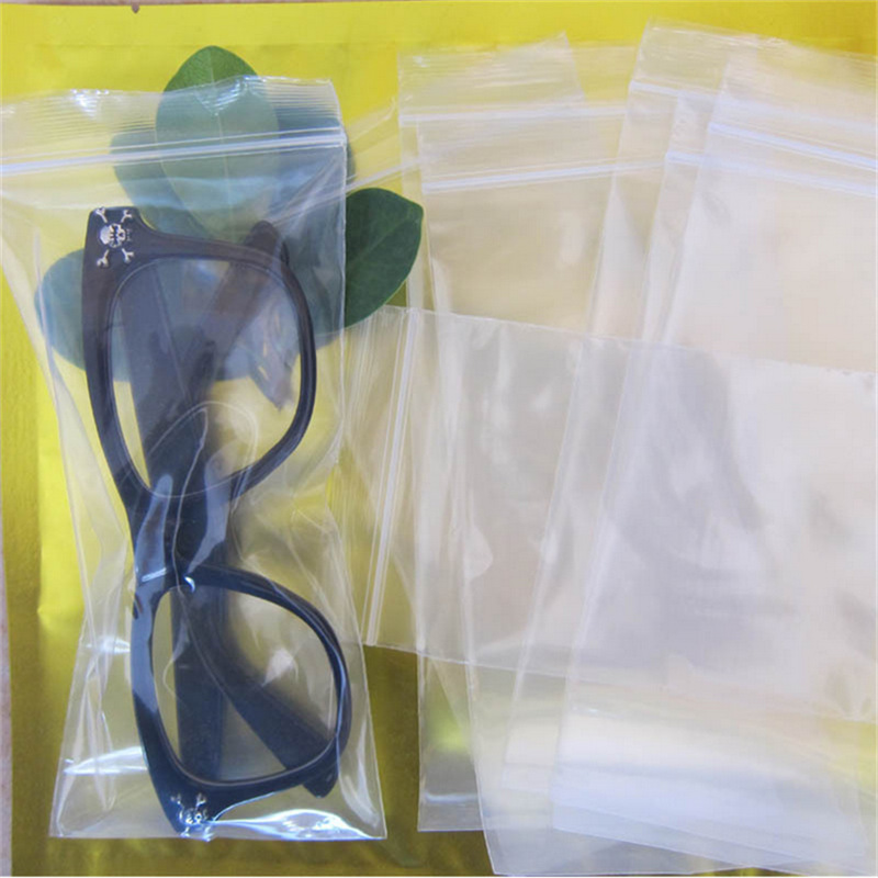 8*1810*20Pe Ziplock Bag Transparent Outer Packaging Glasses Pe Sealed Bone Bag Long Packaging Bag Accessories Bayonet
