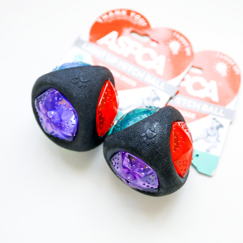 Pet dog toy bite-resistant Teddy Bichon leisure toy sound luminous black ball interactive training ball dog toy