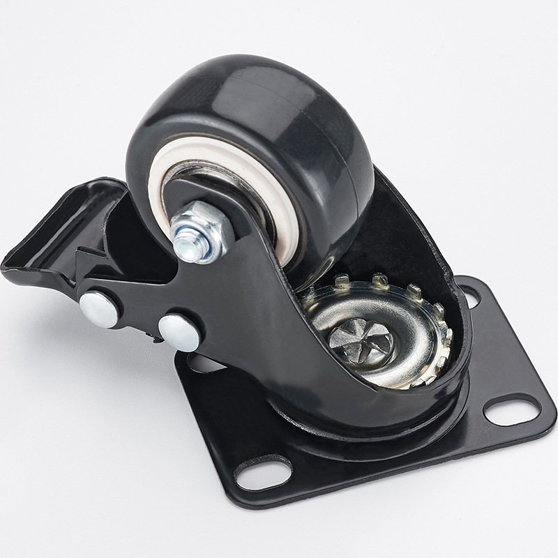 Ruedas rueda de freno de 1,5 pulgadas Mute de 2 pulgadas rueda direccional rueda de muebles rueda de equipaje rueda de carro rueda universal