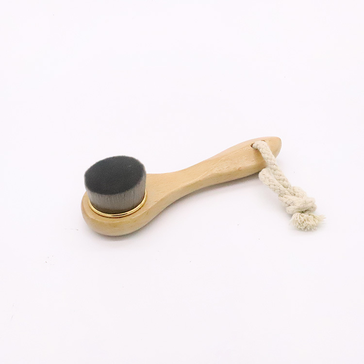 Cleansing Brush Comma Face Brush Beech Flat Fiber Hair Personal Care Cleaning Pore Soft Brush Mini Ladies