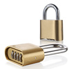 Large brass rust -proof password lock lock iron gate door outdoor password large hanging lock 25002