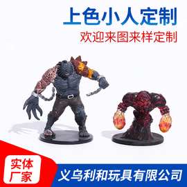 桌游玩具迷你小人公仔娃娃摆件3D立体工艺品怪兽手办创意成品模型