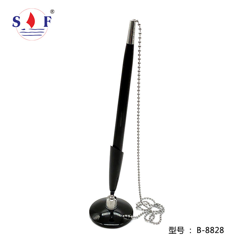 Factory supply advertising office signature desk pen custom wholesale fixed counter desk pen in stock supply