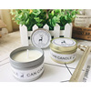 Nordic Silver Golden Iron Box Charmic Scent Small Candle Cup Hotel Wedding Celebration Smile Small Candle Fragrance Activity