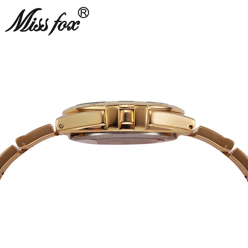 miss fox Brand Watch Wholesale Steel Band Quartz Watch Diamond Classic High-end Waterproof Watch Women Factory Spot
