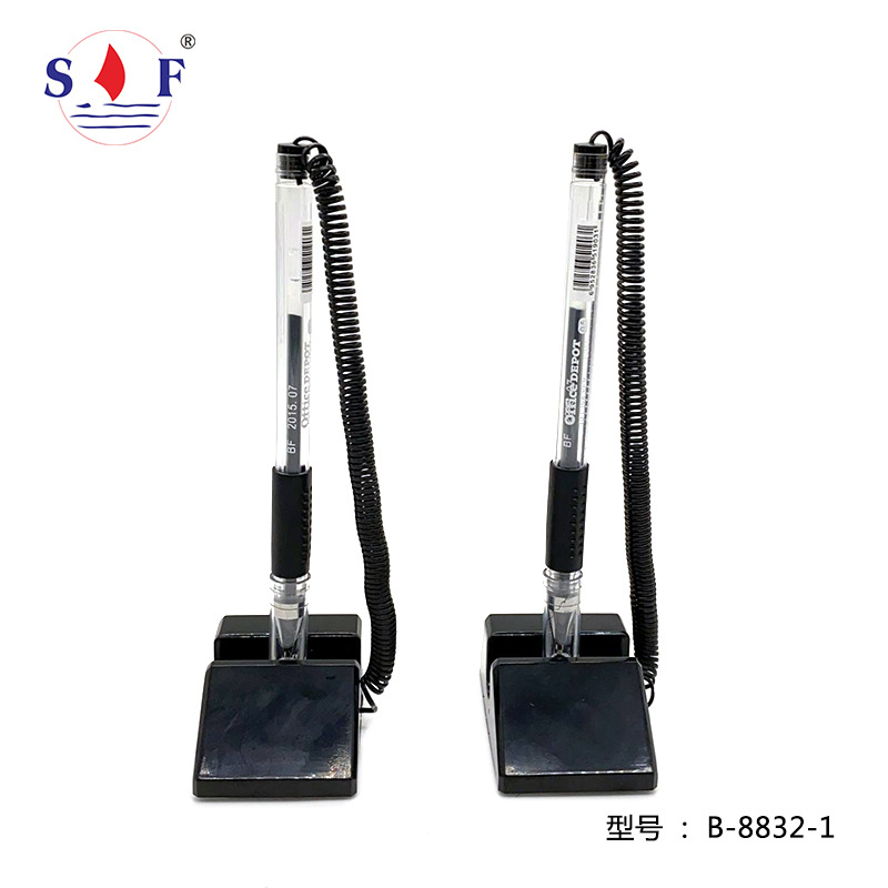 Factory supply signature desk pen advertising desk pen desktop pen bank counter signature pen wholesale processing
