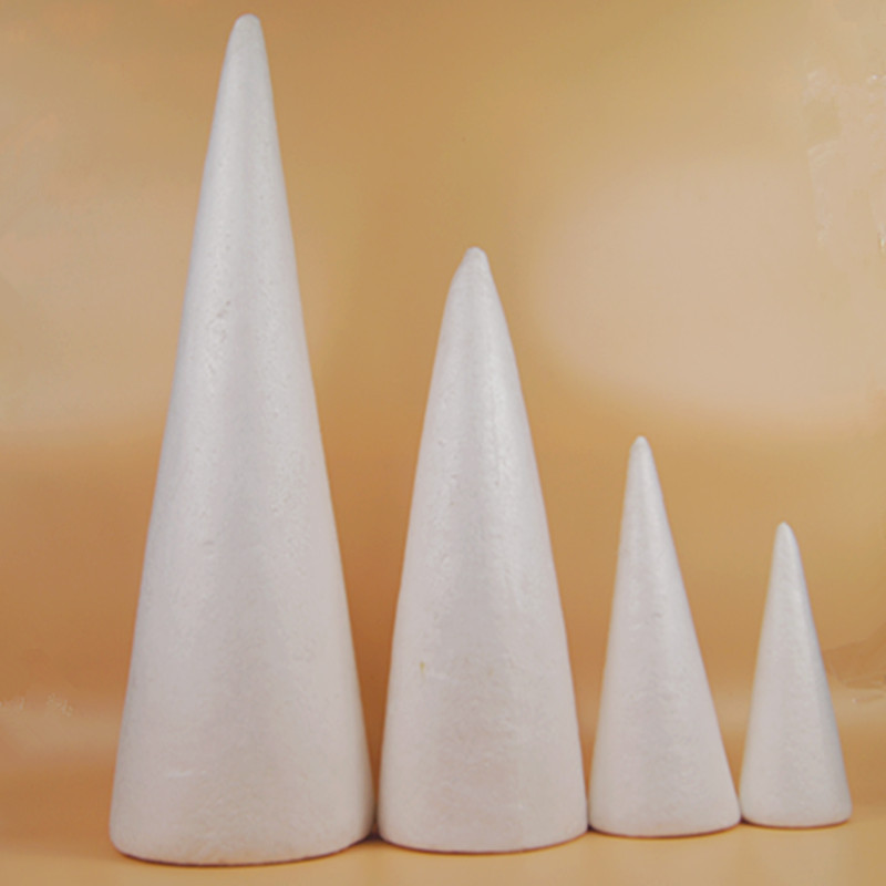 供应泡沫球 儿童手工DIY彩绘 超轻粘土配件【38cm泡沫圆椎