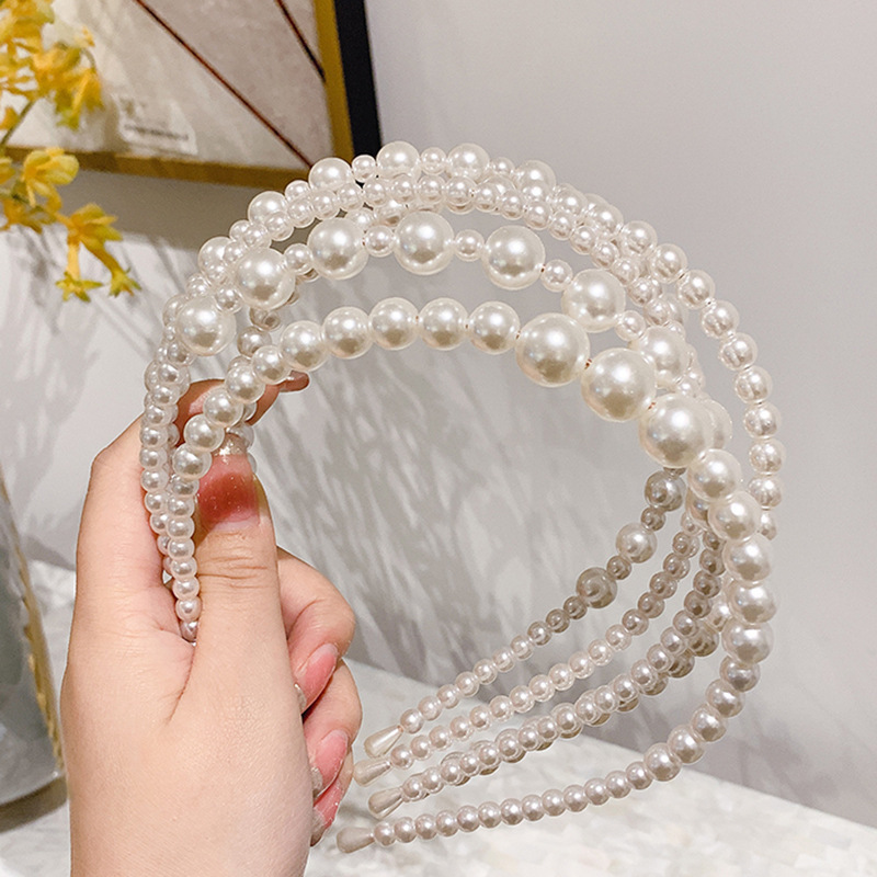 Diadema de perlas de estilo coreano Mori horquilla de hadas Corea del Sur Diadema de hadas súper simple accesorios para el cabello de todo fósforo diadema de salida femenina
