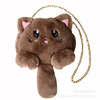 Fashionable plush shoulder bag for mother and baby, small rabbit, wholesale, cat, Korean style, kitten