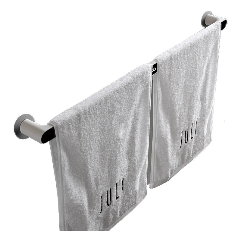Toallero ponche-libre baño ventosa rack Toalla de baño estante Nordic simple creativo varilla única varilla de almacenamiento