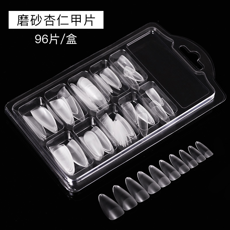 Pieza de uñas de almendra esmerilado (96 piezas/caja)