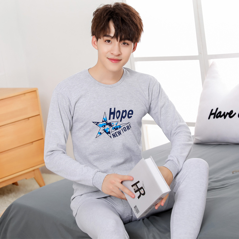 Heather Gray rayas verticales Star cuello bajo chicos