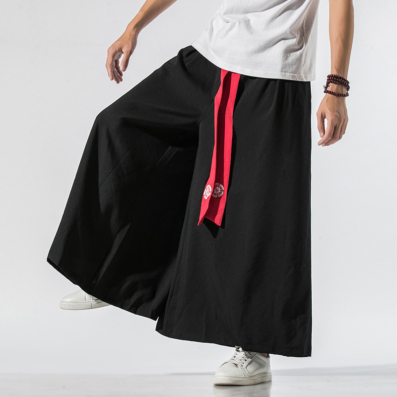 2022 Autumn/Winter New Chinese Style Cotton and Linen Men's Casual Harem Pants Retro Large Size Fashion Linen Hanfu Song Pants 2022 Autumn/Winter New Chinese Style Cotton and Linen Men's Casual Harem Pants Retro Large Size Fashion Linen Hanfu Song Pants