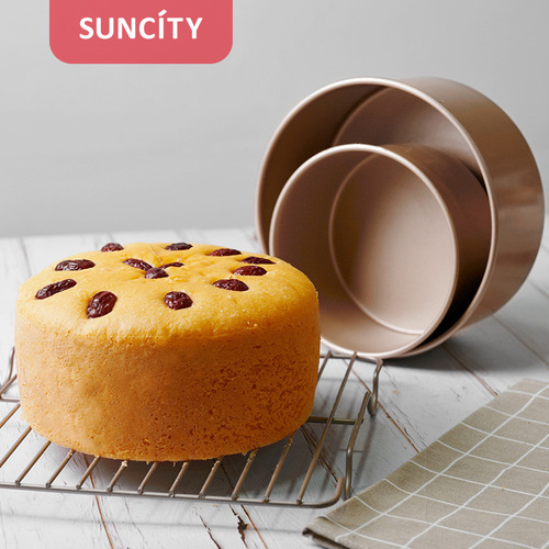 Cross-border special supply of 6-inch 8-inch cake mold bread household non-stick heightened chiffon cake baking tools