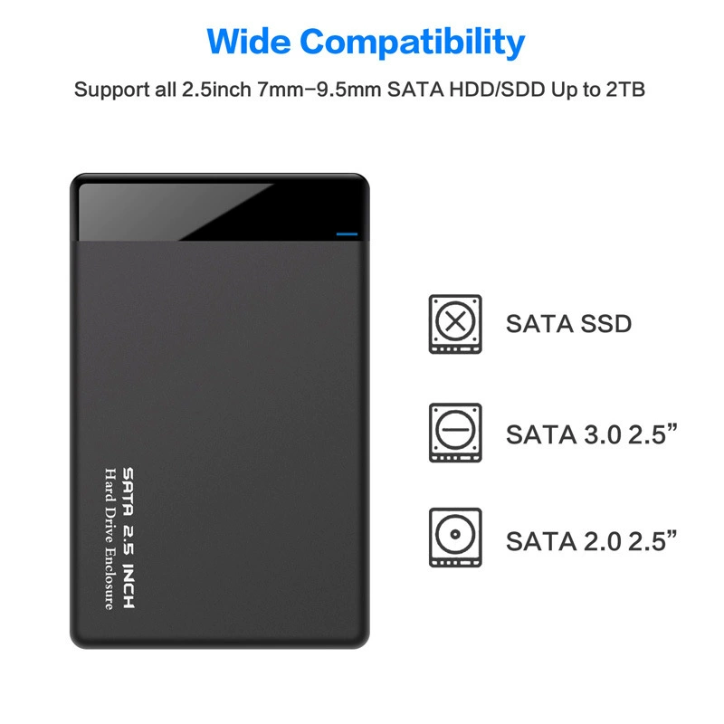 Корпус для мобильного SATA жесткого диска 2.5 дюйма USB 3.0 прямые продажи с завода