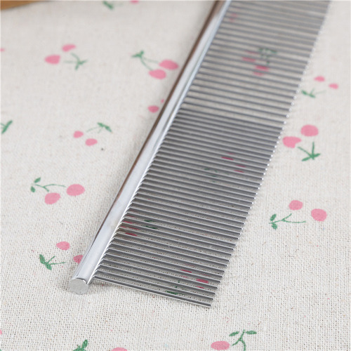 Pet comb manufacturer wholesale cat cleaning beauty flea comb dog shaped steel comb pet detangling comb