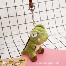 小恐龍掛件書包公仔網紅同款恐龍鑰匙扣配飾毛絨玩具服飾配件