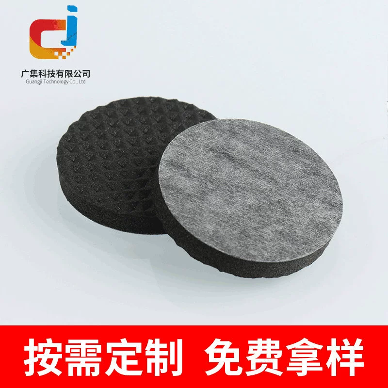 Резиновый коврик из сетки EVA с пузырьковой пленкой, чайный поднос, мебельный защитный противоскользящий коврик для ног, черный самоклеящийся круглый пенопластовый коврик