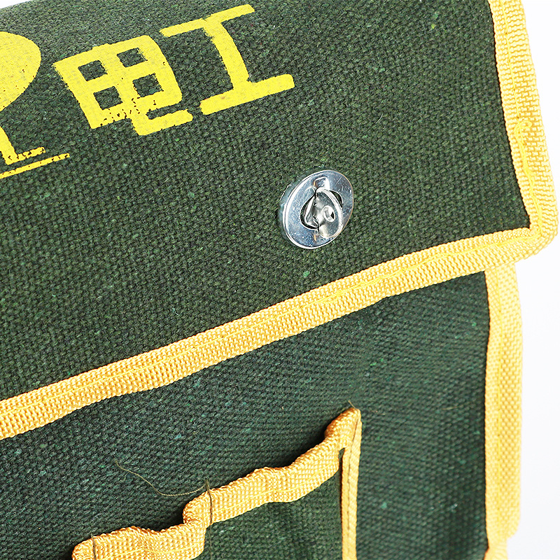 Fabricante de producción multifuncional engrosado lienzo paquete de herramientas de lienzo de protección laboral paquete eléctrico puede imprimir logotipo